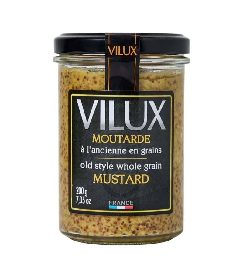 Vilux Moutarde Dijon Taneli Hardal 200 Gr — kapak Vilux Moutarde Dijon Taneli Hardal 200 Gr