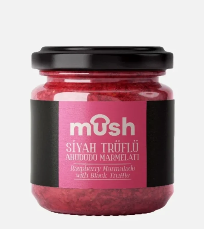 siyah trüf mantarlı ahududu marmelatı